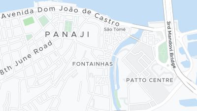 Mapa de localização do hotel