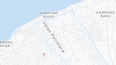 Kaart met de situering van het hotel