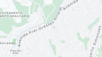 Kaart met de situering van het hotel