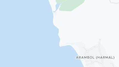 Kaart met de situering van het hotel