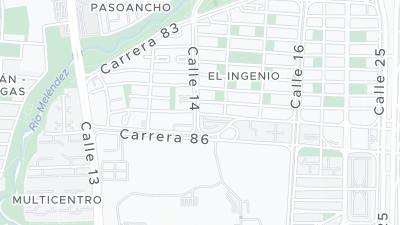 Kort over hotellets beliggenhed