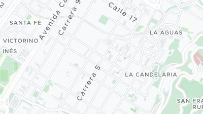 Kaart met de situering van het hotel