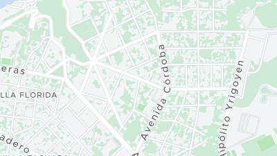 Kaart met de situering van het hotel