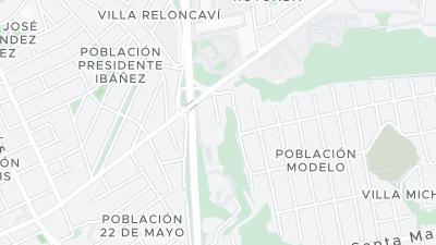 Kaart met de situering van het hotel