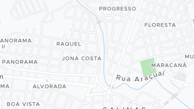 Mapa de localização do hotel