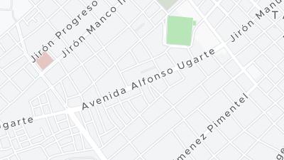 Kaart met de situering van het hotel