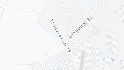 Kaart met de situering van het hotel