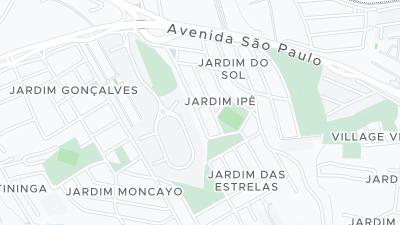 Kaart met de situering van het hotel