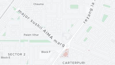 Mapa de localização do hotel