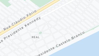 Kaart met de situering van het hotel