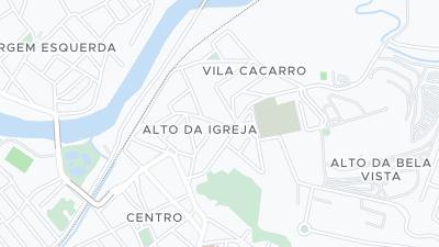 Kaart met de situering van het hotel