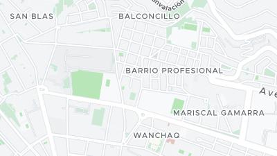 Mapa de localização do hotel