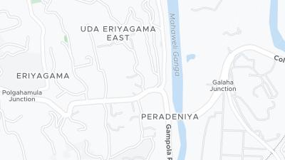 Kaart met de situering van het hotel