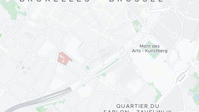 Kaart met de situering van het hotel