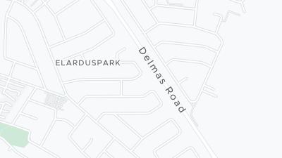 Kaart met de situering van het hotel