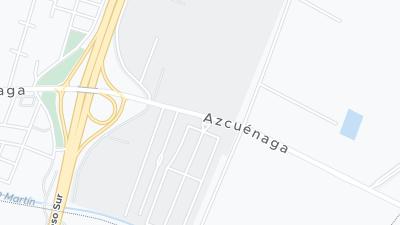 Kaart met de situering van het hotel