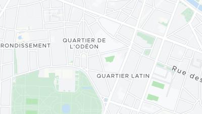 Kaart met de situering van het hotel