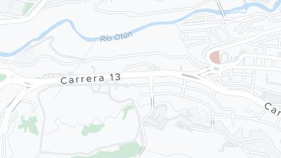 Kaart met de situering van het hotel