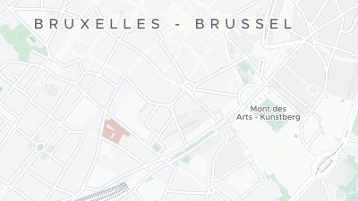 Kaart met de situering van het hotel