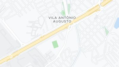 Kaart met de situering van het hotel