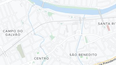 Mapa de localização do hotel