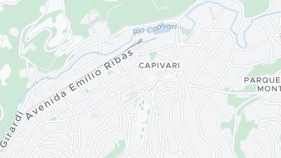 Kaart met de situering van het hotel