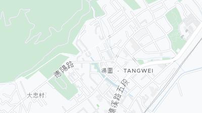 Kaart met de situering van het hotel