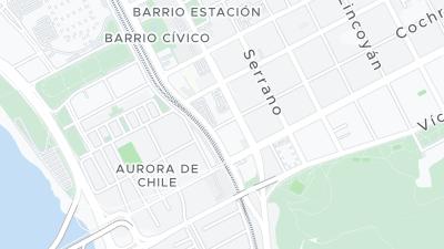 Kaart met de situering van het hotel