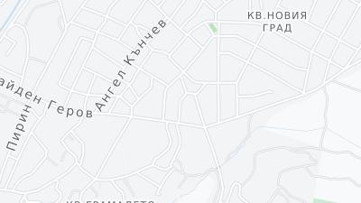 Kaart met de situering van het hotel