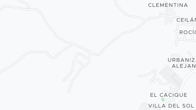 Kaart met de situering van het hotel