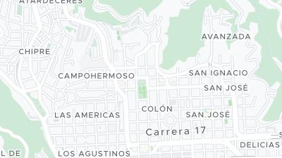 Hotel location map
