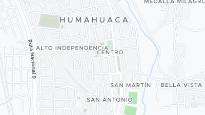 Kaart met de situering van het hotel