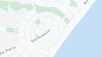 Kaart met de situering van het hotel