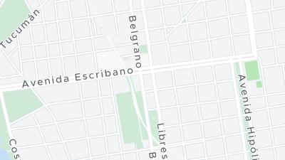 Kaart met de situering van het hotel