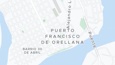 Kaart met de situering van het hotel