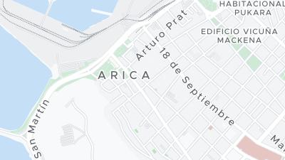 Kaart met de situering van het hotel