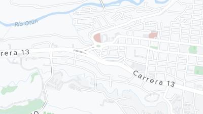 Kaart met de situering van het hotel