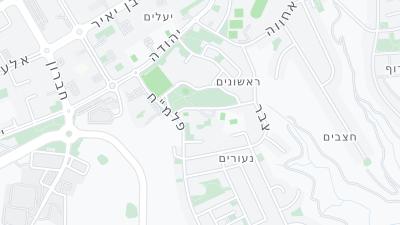 Kaart met de situering van het hotel