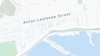 Kaart met de situering van het hotel