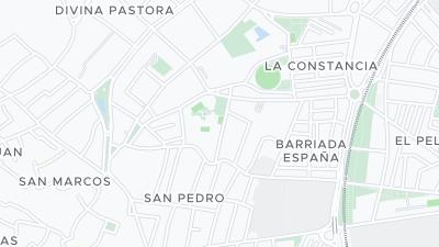 Kaart met de situering van het hotel