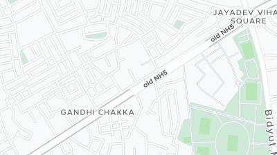 Kaart met de situering van het hotel