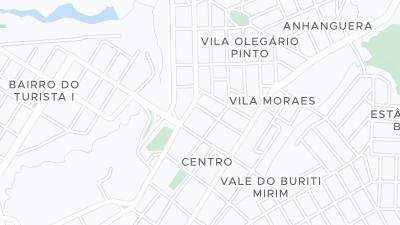 Kaart met de situering van het hotel