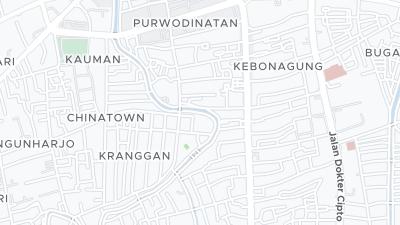 Plan de localisation de l'hôtel