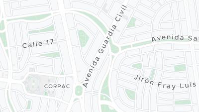 Kaart met de situering van het hotel