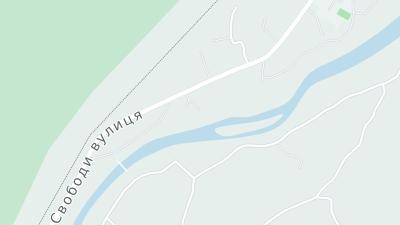 Kaart met de situering van het hotel