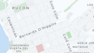 Kaart met de situering van het hotel