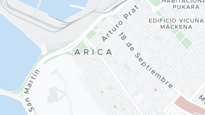 Kaart met de situering van het hotel