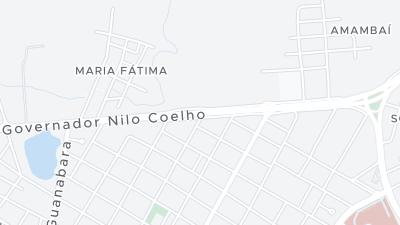 Kaart met de situering van het hotel