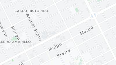 Kaart met de situering van het hotel