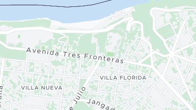 Kaart met de situering van het hotel